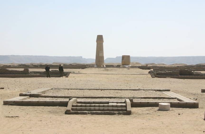 Remains of an Aten temple in Amarna، Egypt