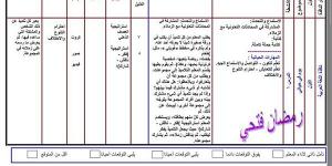 الآن تحميل نموذج تحضير لغة عربية الصف الثاني الابتدائي الترم الأول 2024