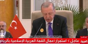 أردوغان: إسرائيل تعمل على إلغاء حل الدولتين ومنع عودة الفلسطينيين لبلدهم