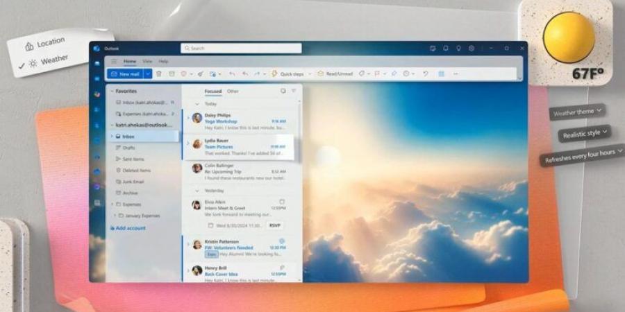 مايكروسوفت تتيح تخصيص مظهر Outlook بالذكاء الاصطناعي