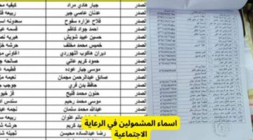 عبر منصة مظلتي.. تعرف على أسماء المشمولين في الرعاية الاجتماعية بالعراق 2024