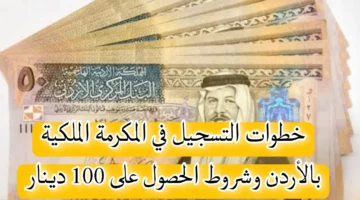 بدأ الآن 100دينار .. رابط التسجيل في المكرمة الملكية الأردنية 2024