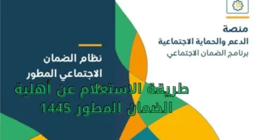 استعلم الآن قبل فوات الأوان.. استعلام نتائج أهلية الضمان الاجتماعي المطور مايو 2024 وخطوات الاعتراض عليها