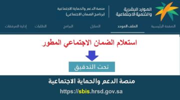 مش لازم تروح الوزارة..  موعد ورابط الاستعلام عن أهلية الضمان المطور شوال 1445 مايو 2024 عبر hrsd.gov.sa