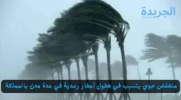 اليوم الاثنين.. اندفاع منخفض جوي يتسبب في هطول أمطار رعدية في عدة مدن بالمملكة العربية السعودية