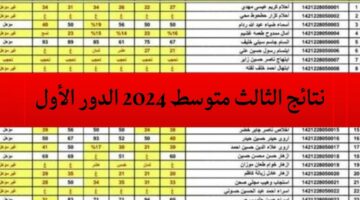 رابط الإستعلام عن نتائج الثالث متوسط 2024 الدور الأول في جميع المحافظات