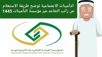 التأمينات الاجتماعية توضح .. طريقة الاستعلام عن راتب التقاعد عبر موقع مؤسسة التأمينات رسميًا 1445