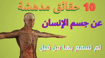 تعرف على الحقائق والأسرار الغريبة والمذهلة عن جسم الإنسان 