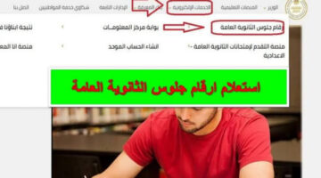 كيفية الحصول على أرقام جلوس طلاب الثانوية العامة 2024 جميع المحافظات