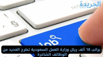 براتب 18 ألف ريال وزارة العمل السعودية تطرح العديد من الوظائف الشاغرة 