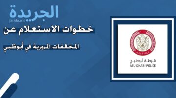 إليك خطوات الاستعلام عن المخالفات المرورية برقم لوحة السيارة أبو ظبي 2024