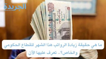 ما هي حقيقة زيادة الرواتب هذا الشهر للقطاع الحكومي والخاص؟.. تعرف عليها الآن