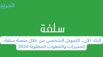 إليك الآن.. التمويل الشخصي من خلال منصة سلفة.. المميزات والخطوات المطلوبة 2024