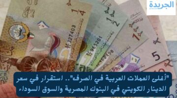 “أغلى العملات العربية في الصرف”.. استقرار في سعر الدينار الكويتي في البنوك المصرية والسوق السوداء