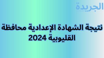 الرابط مفتوح من هنا.. نتيجة الشهادة الإعدادية محافظة القليوبية 2024 بالاسم ورقم الجلوس