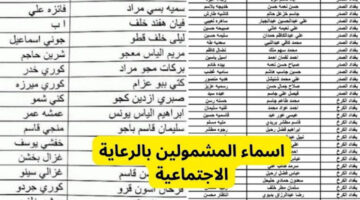 بعد طول إنتظار.. طريقة الاستعلام عن أسماء الرعاية الاجتماعية الوجبة الأخيرة 2024 من المنصة الرسمية