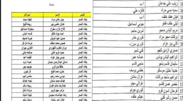 اسماء المشمولين في الرعاية الاجتماعية الوجبة الأخيرة عبر موقع مظلتي