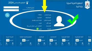 وزارة التربية السورية تعلن عن نتائج التاسع في سوريا 2024 www.moed.gov.sy