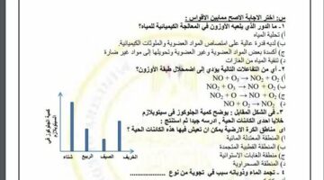 مراجعات نهائية.. اسئلة تقييم الأسبوع الـ 15 لـ العلوم التطبيقية الصف الأول الثانوي – الجريدة