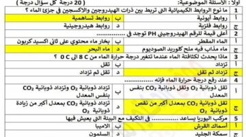 مراجعات نهائية.. امتحان بني سويف وإجابته في العلوم المتكاملة لـ الصف الأول الثانوي 2025 – الجريدة